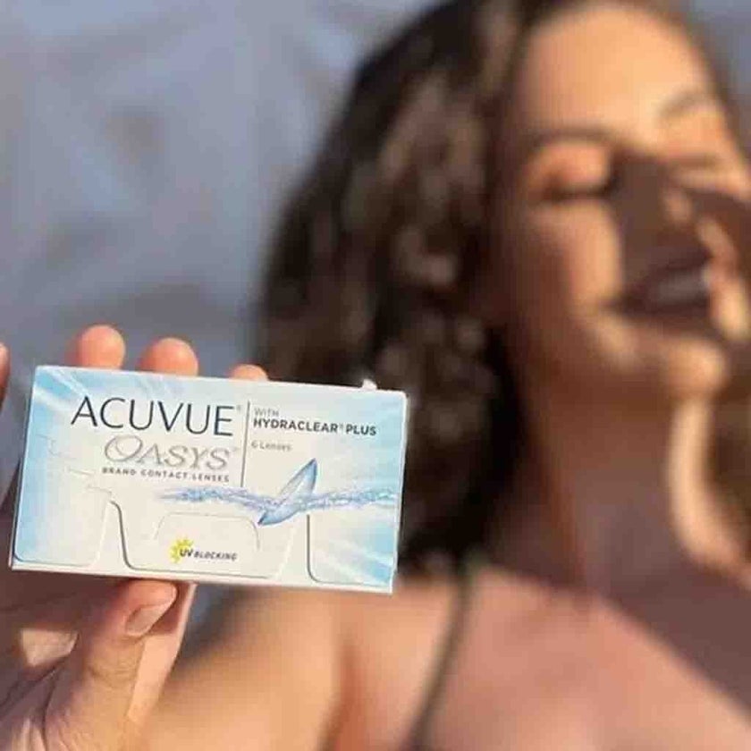 Acuvue Oasys Biweekly Clear Contact Lenses, Base Curve 8.4, Power -2.00, Pack of 6's