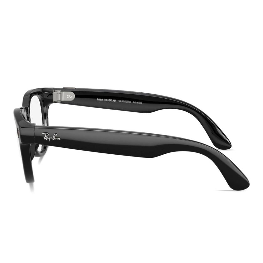 Ray-Ban Meta Headliner Sunglasses, Size 50, Clear/Graphite Green - RW4013