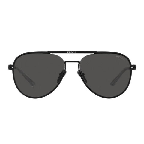 Prada Men's Sunglasses, Aviator Shape, Size 57 - 1BO5S0-PR-54ZS