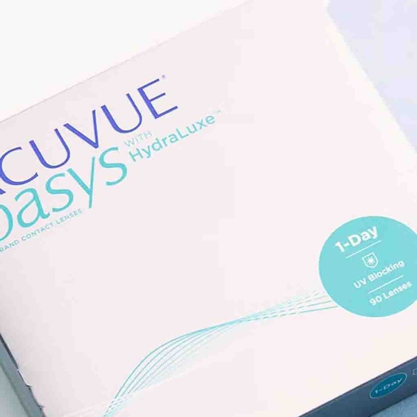 Acuvue Oasys 1-Day Clear Contact Lenses, Base Curve 8.5, Pack of 90's