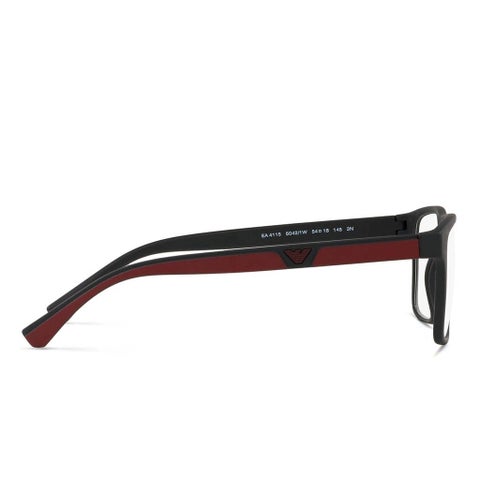Emporio Armani Men's Optical Frames, Rectangle Shape, Size 54 - 50421W-0EA4115