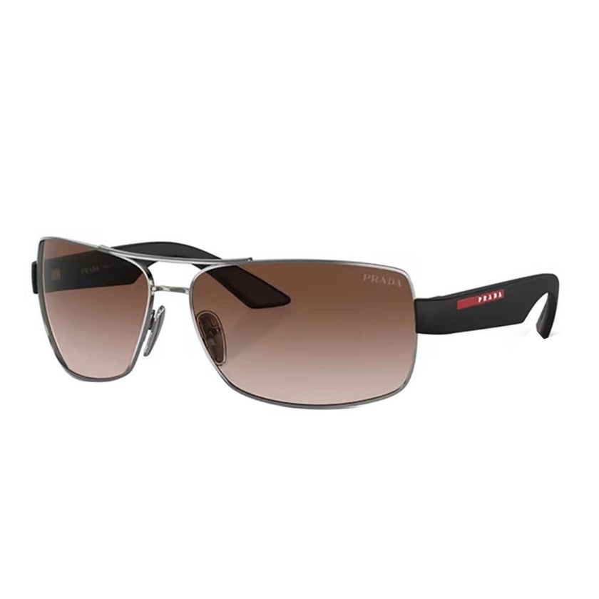 Prada Linea Rossa Men's Sunglasses, Aviator Shape, Size 65 - 5AV02P-PS-50ZS