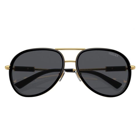 Versace Unisex Sunglasses, Aviator Shape, Size 60 - 100287-0VE2260