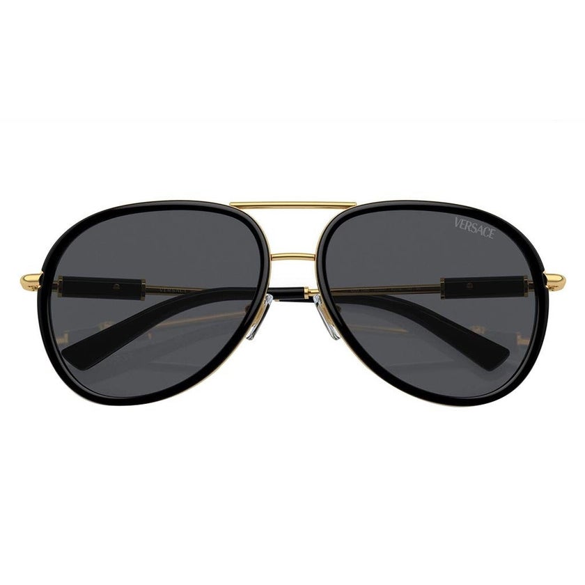 Versace Unisex Sunglasses, Aviator Shape, Size 60 - 100287-0VE2260