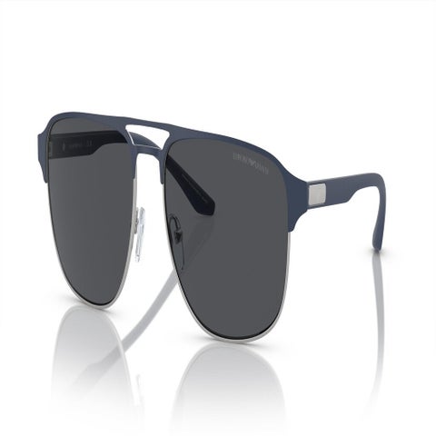 Emporio Armani Men's Sunglasses, Aviator Shape, Size 60 - 336887-0EA2144