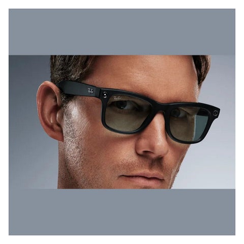 Ray-Ban Meta Wayfarer Gen 1 Sunglasses, RW4008 - G15 Green