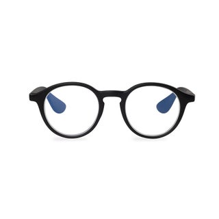 Booq Unisex Blue Light Reading Glasses, Phantos Shape - Black
