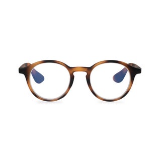 Booq Unisex Blue Light Reading Glasses, Phantos Shape - Havana
