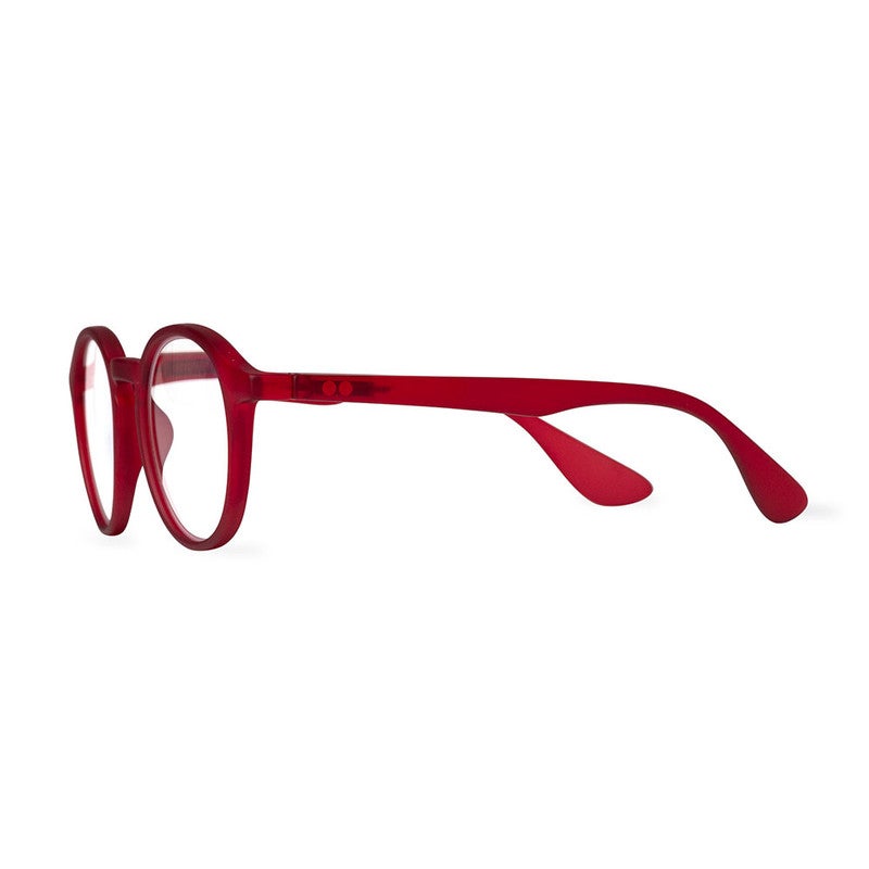 Booq Unisex Blue Light Reading Glasses, Phantos Shape - Red