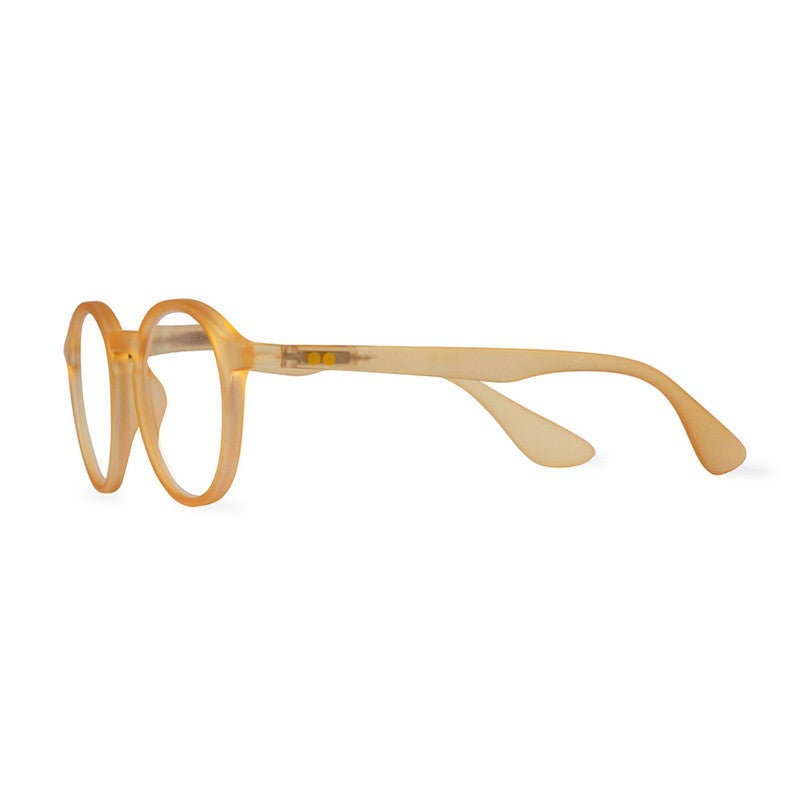 Booq Unisex Blue Light Reading Glasses, Phantos Shape - Yellow
