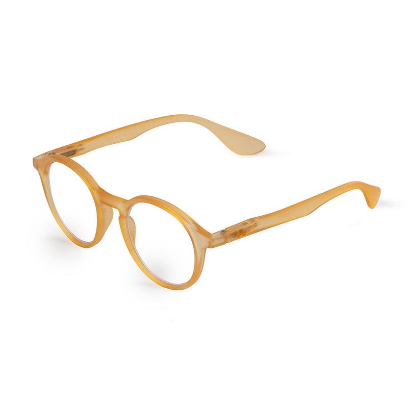 Booq Unisex Blue Light Reading Glasses, Phantos Shape - Yellow