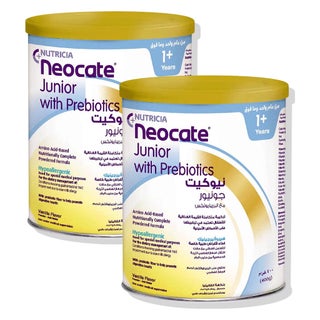 Nutricia Neocate Junior Toddlers Milk Formula, 12+ Months, Vanilla - 2 x 400g