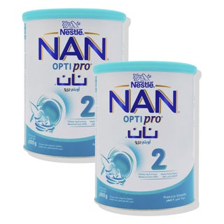 Nestle Nan Optipro 2 Infant Formula, 6-12 Months - 2 x 800g