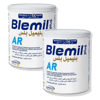 Blemil Plus AR Anti Regurgitation Infant Milk Formula, 0 To 12 Months - 2 x 400g