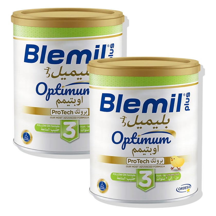 Blemil Plus Optimum Protech Stage 3 Toddlers Milk Formula, 1 To 3 Years - 2 x 400g