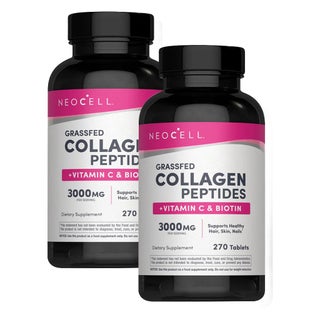 NeoCell Grassfed Collagen + Vit C & Biotin Tablets - 2 x 270 Tablets