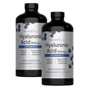 NeoCell Hyaluronic Acid + Vitamin C Liquid, Blueberry - 2 x 473ml