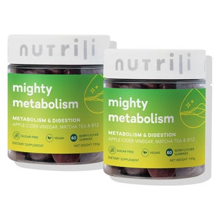 Nutrili Mighty Metabolism Gummies, Berry Lychee - 2 x 60 Gummies