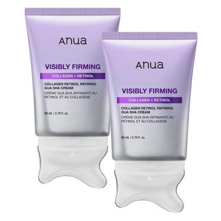 Anua Visibly Firming Collagen + Retinol Refining Gua Sha Cream - 2 x 80ml