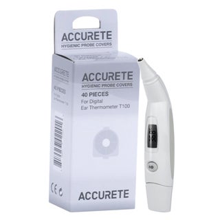 Accurete T100 Digital Ear Thermometer With Probe Covers Set