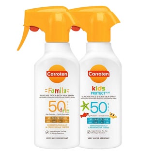 Carroten Family & Kids SPF 50 Milk Sunscreen Spray Set - 2 x 270ml