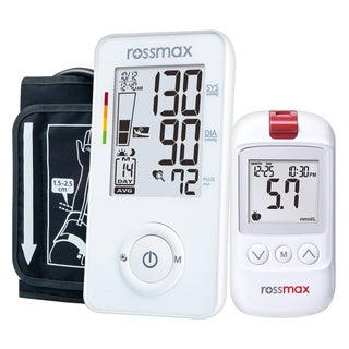 Rossmax HS200 Blood Sugar Monitor & AX356 Blood Pressure Monitor Set